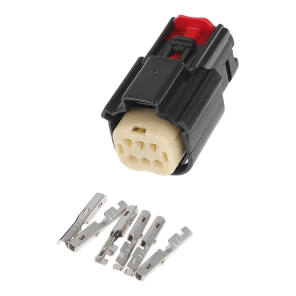 Unique Bargains 6 Pins Car Headlight Socket Plug Waterproof for Ford Mondeo 1 Set