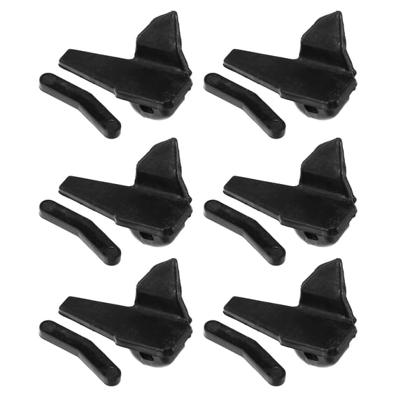 Unique Bargains 6 Set Tire Changer Insert Tire Demount Head Tire Machine Guard Wheel Protector Black 2.05"x1.06"x1.30"