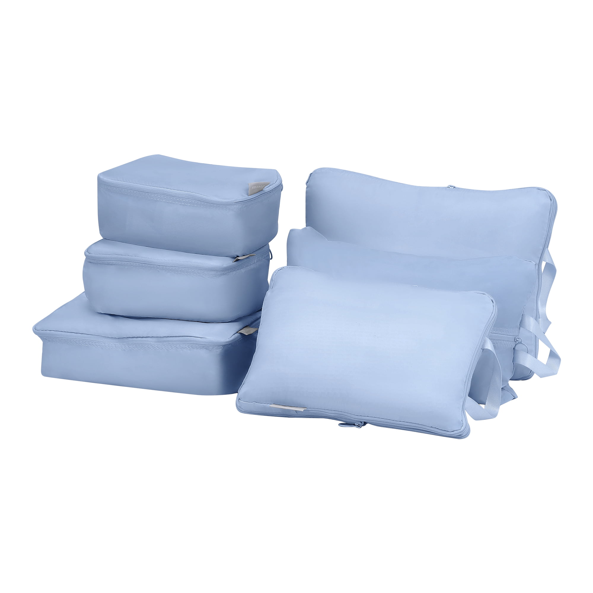 Unique Bargains 6 Set Travel Bag Toiletry Bag Lightweight Travel Accessories Blue