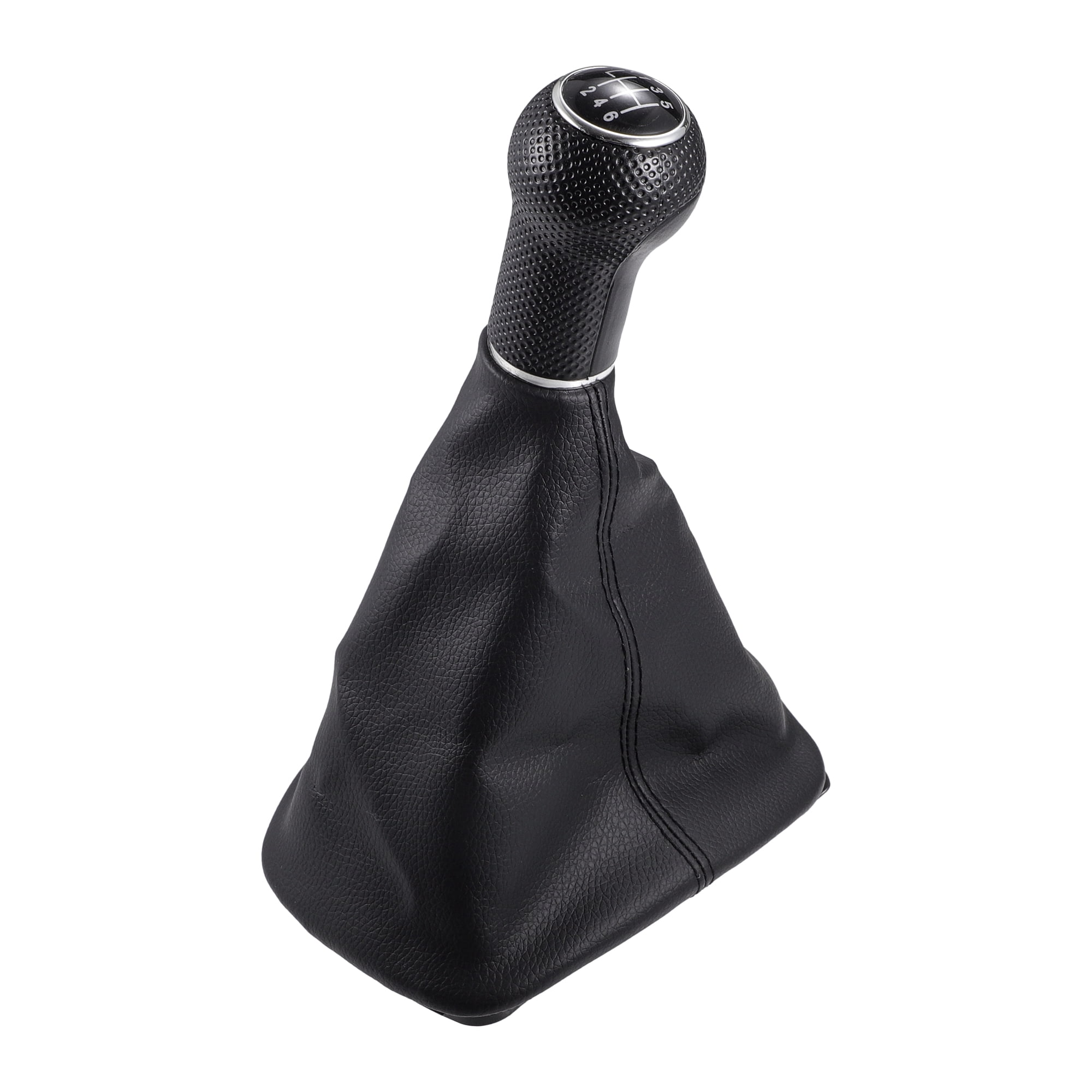 6 Speed Manual Gear Shift Knob with Cover - Stick Shifter Knob - for VW Bora 98-05 Plastic Black 1 Pc