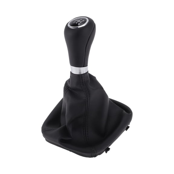 Unique Bargains 6 Speed Manual Gear Shifter Knob with Cover - Car Stick Shift Knob - for Mercedes-Benz C-Class 2000-2007 Plastic Faux Leather Black - 1 Pc