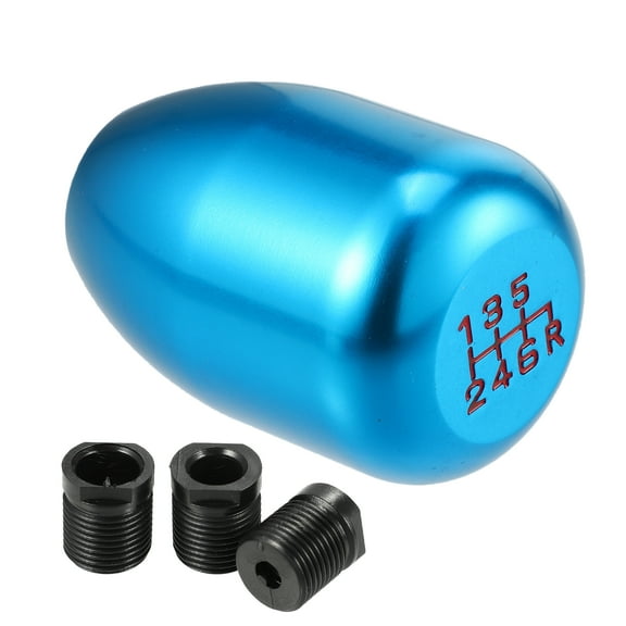 Unique Bargains 6 Speed Universal Car Gear Shift Knob Stick Shifter Handle Car Interior Shift Knob Blue