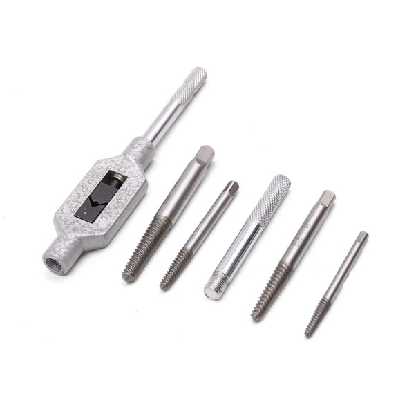 Unique Bargains 6 in 1 Broken Damaged Bolt Screw Extractor Set Easy Out Remover Tools for Car