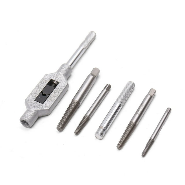 Unique Bargains 6 in 1 Broken Damaged Bolt Screw Extractor Set Easy Out Remover Tools for Car
