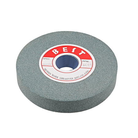 Unique Bargains 6-inch Bench Grinding Wheel Green Silicon Carbide GC 80 Grit for Surface Grinding