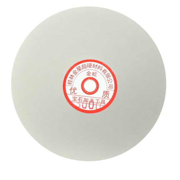 Unique Bargains 6-inch Grit 3000 Diamond Coated Flat Lap Wheel Grinding Sanding Polishing Disc