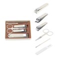 thumbnail image 1 of Unique Bargains 6-piece Set Beautiful Box Nail Clipper Kit for Women for Men White, 1 of 7