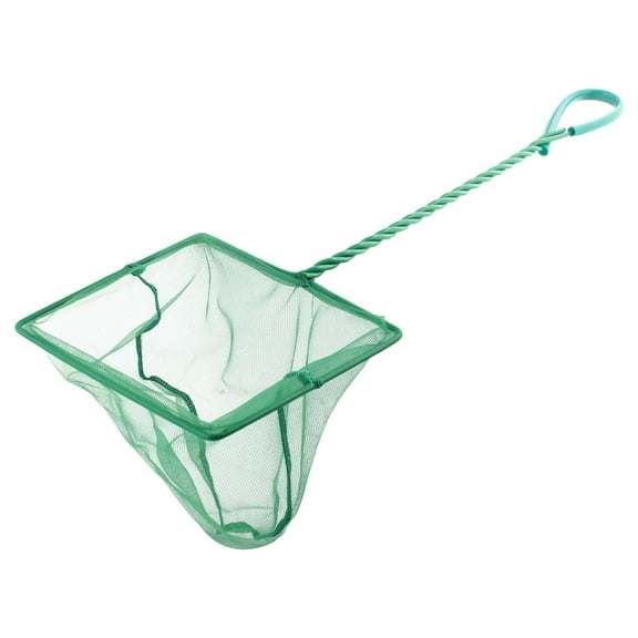 Unique Bargains 6 x 4.7 Handle Landing Net Fishing Fish Angler Mesh for Fishermen Green