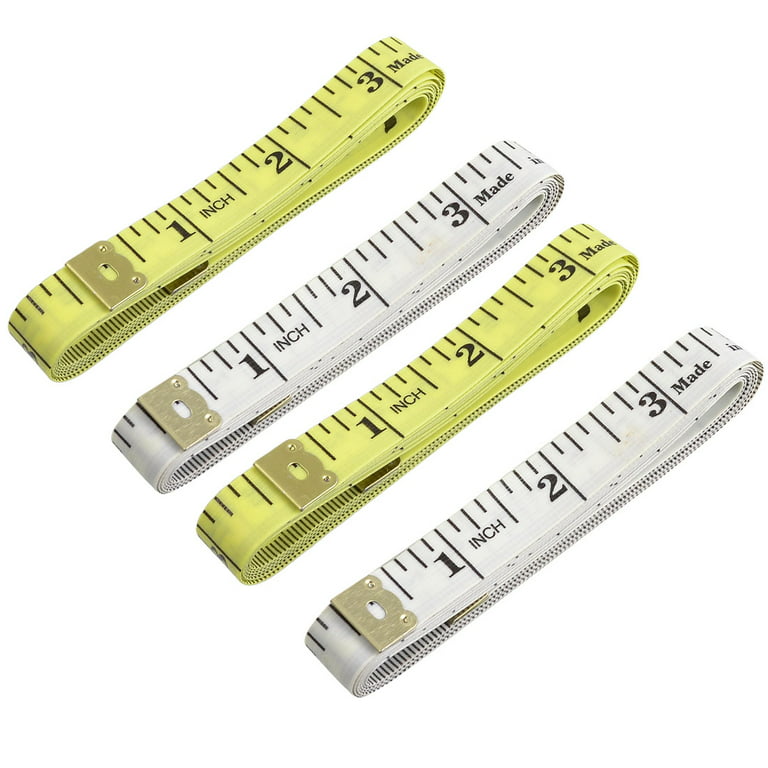 Unique Bargains 60-Inch/Metric Soft Fiberglass Tape Measure Sewing Tailor Cloth Ruler, Size: 1XL, White