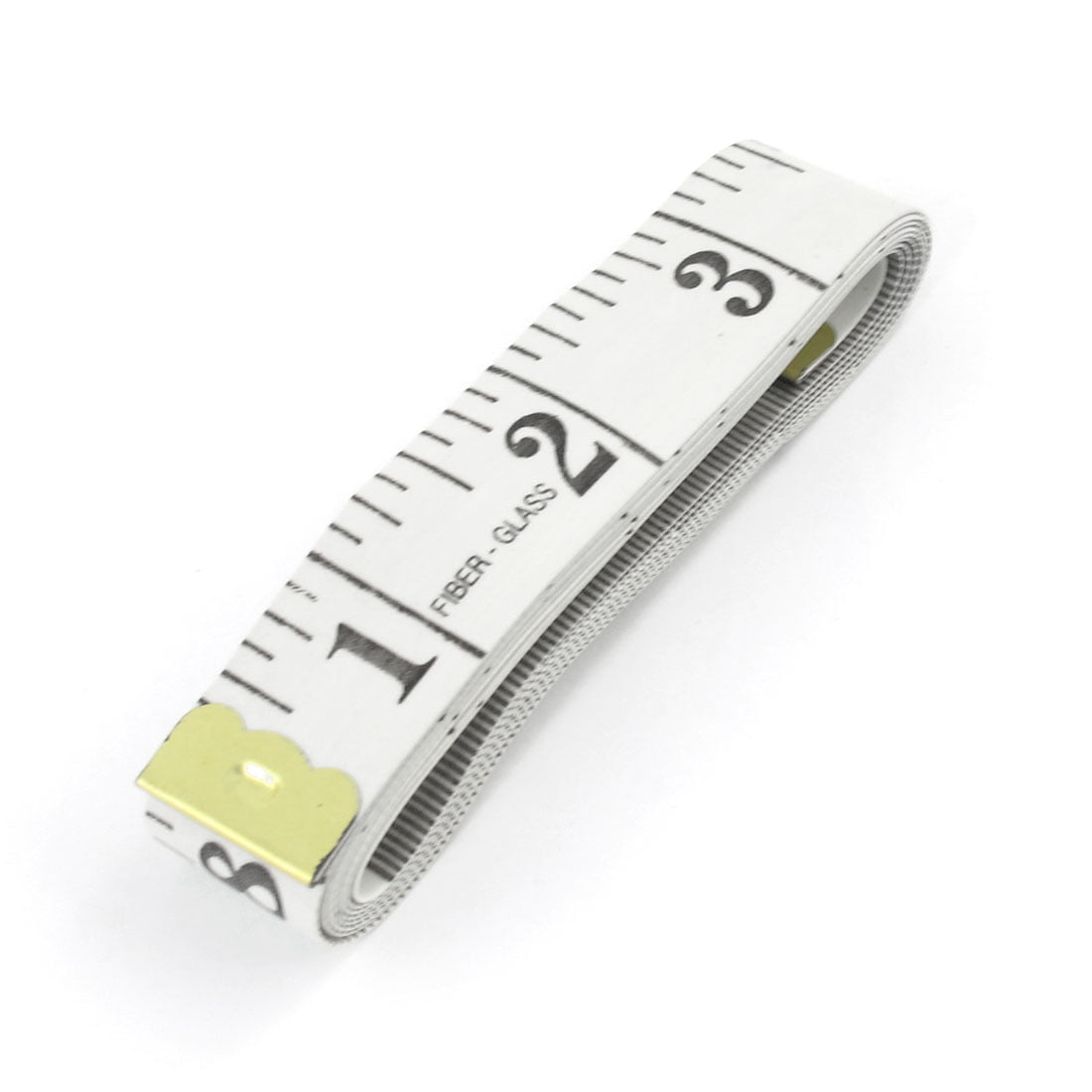 Unique Bargains 60-Inch/Metric Soft Fiberglass Tape Measure Sewing Tailor Cloth Ruler, Size: 1XL, White