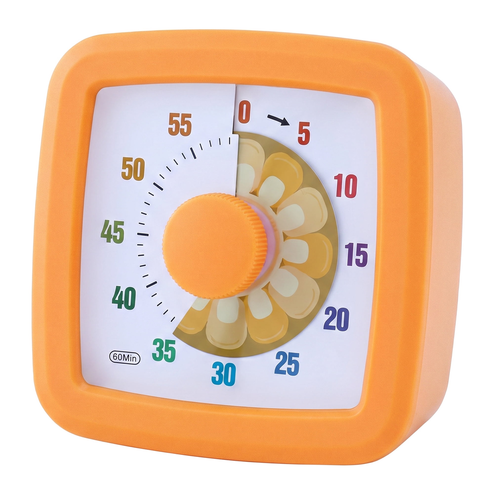 Unique Bargains 60 Minute Digital Visual Timer with Loud Alarm for Studying Orange