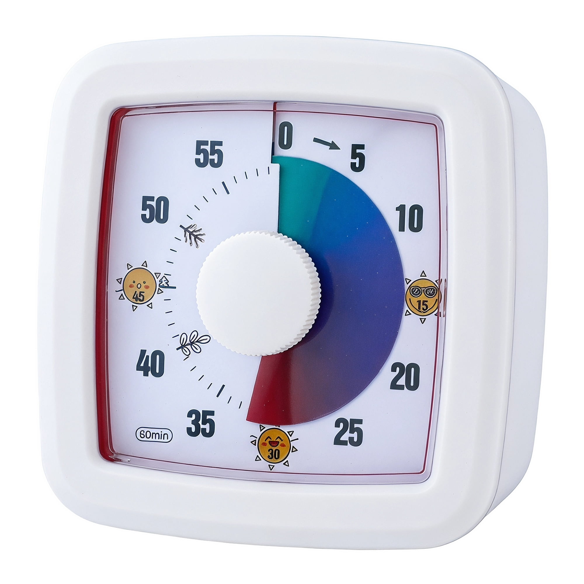 Unique Bargains 60 Minute Digital Visual Timer with Loud Alarm for Studying White B