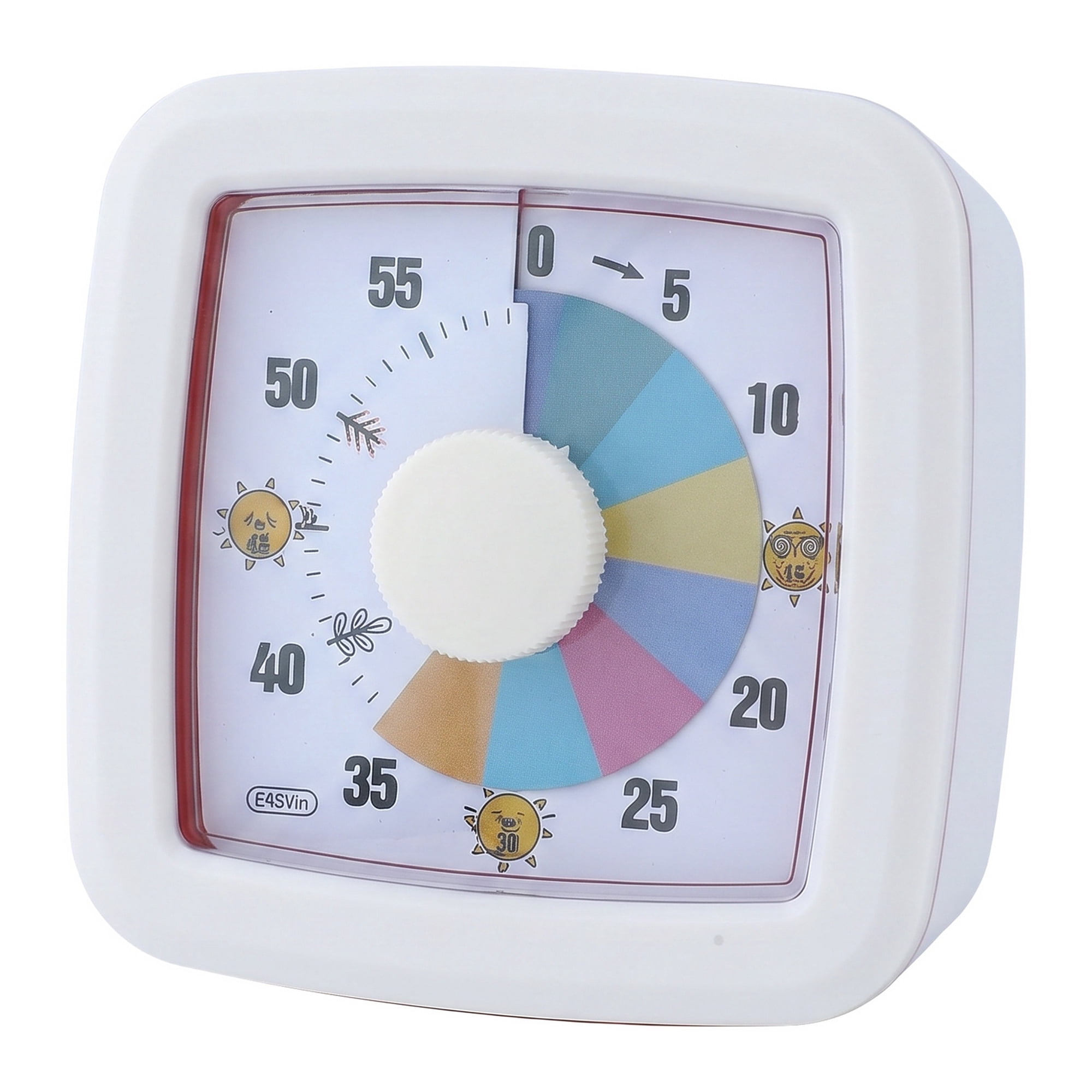 Unique Bargains 60 Minute Digital Visual Timer with Loud Alarm for Studying White C