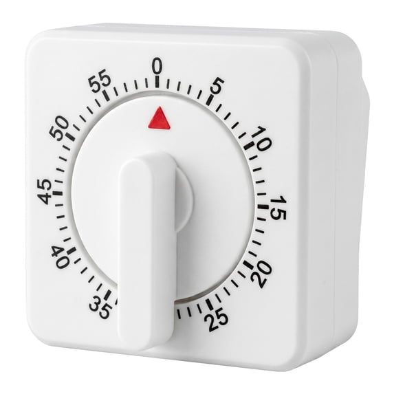 Unique Bargains 60 Minute Kitchen Digital Visual Timer for Students White