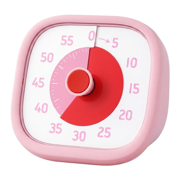 Unique Bargains 60 Minute Kitchen Digital Visual Timer with Loud Alarm Pink