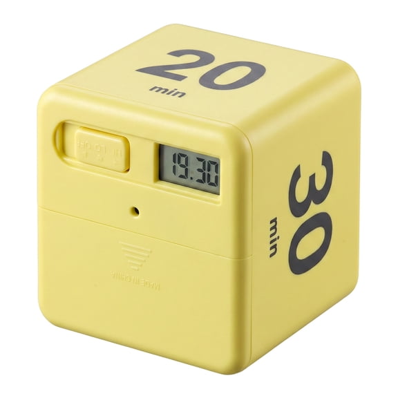 Unique Bargains 60 Minute Kitchen Timer Digital Visual Timer for Students and Adult Yellow