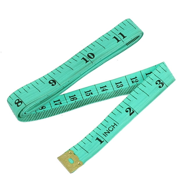 Unique Bargains 60 inch inch/Metric Tape Measure Tailor Sewing Cloth Ruler Green