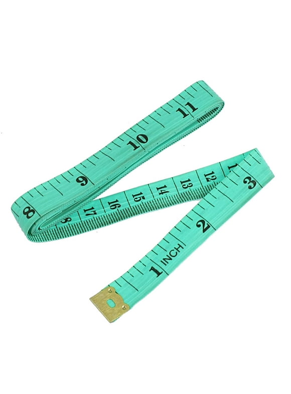 Unique Bargains 60 inch inch/Metric Tape Measure Tailor Sewing Cloth Ruler Green