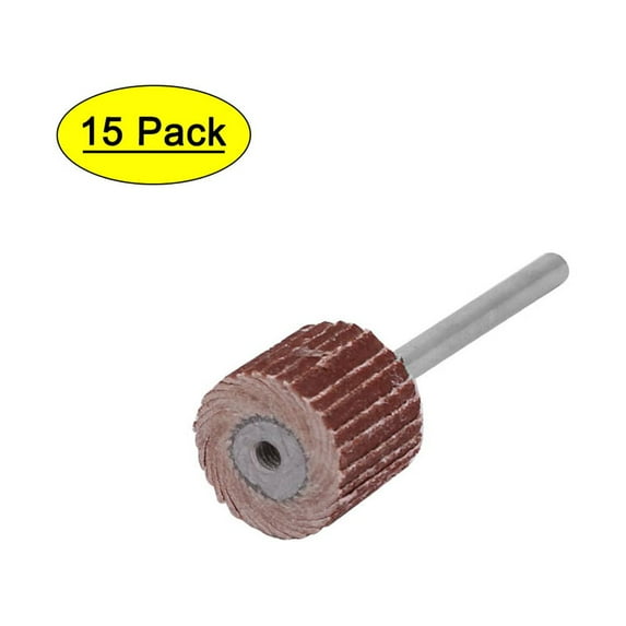 Unique Bargains 600 Grit 13mm Dia Sandpaper Flap Sanding Wheel Grinding Polishing Tool 15pcs