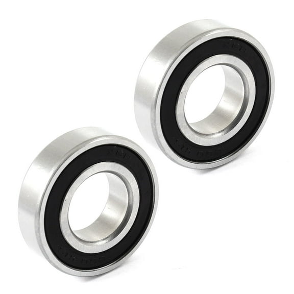 Unique Bargains 6003RS 35mm x 17mm x 10mm Double Rubber Sealed Deep Groove Ball Bearing 2 Pcs