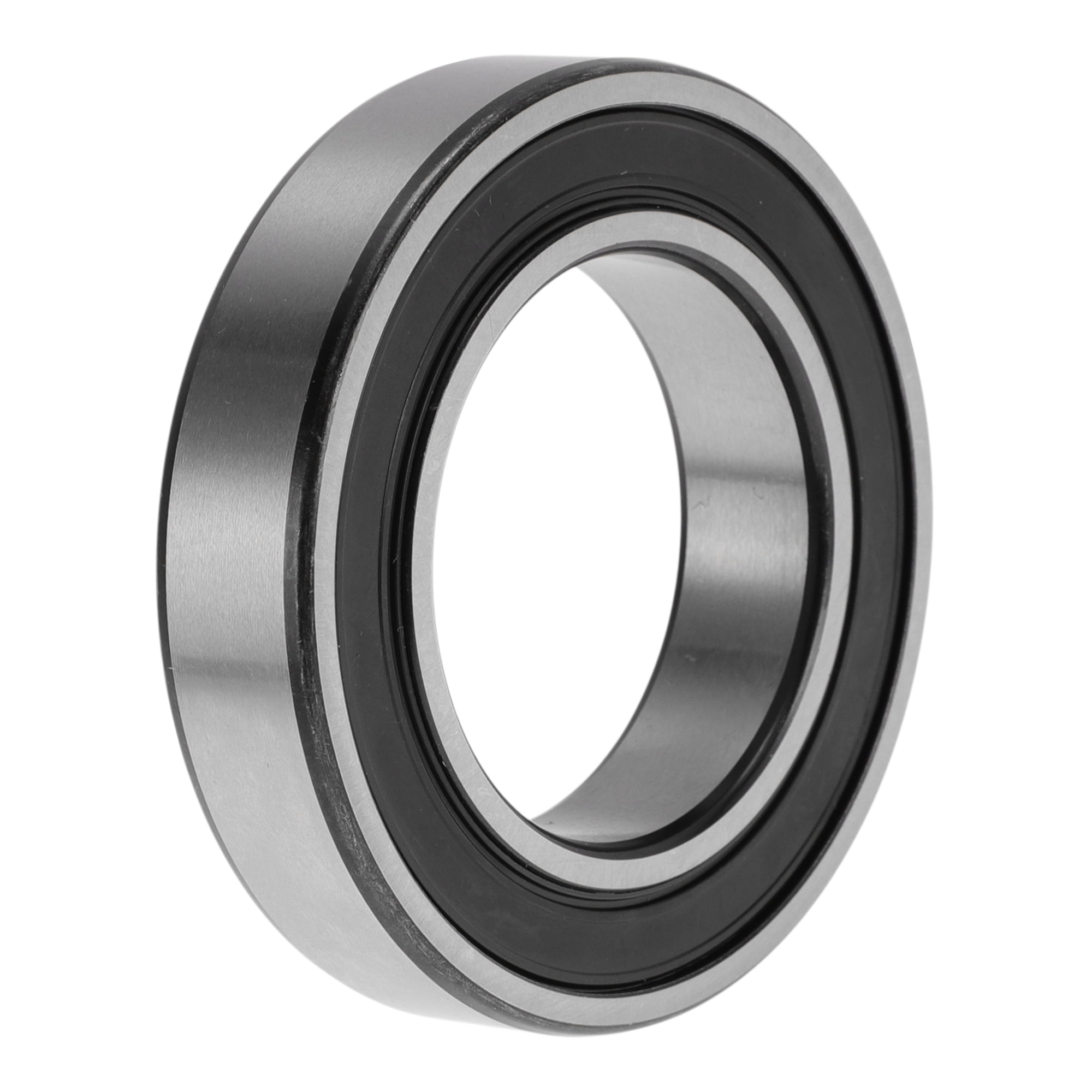 Unique Bargains 6009DDU Deep Groove Ball Bearings 45x75x16mm P4 Double Rubber Seal Lubricated Bearings 1 Pcs Car Silver Tone,Black