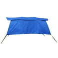 thumbnail image 1 of Unique Bargains 600D 4 Bow 8'L x 54"H x 67"-72"W Bimini Top Canvas Cover with Detachable Side Blocks Storage Boot Blue, 1 of 7