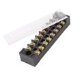 thumbnail image 1 of Unique Bargains 600V 15A Dual Row 8P Screw Connection Barrier Terminal Block Strip 2Pcs, 1 of 1