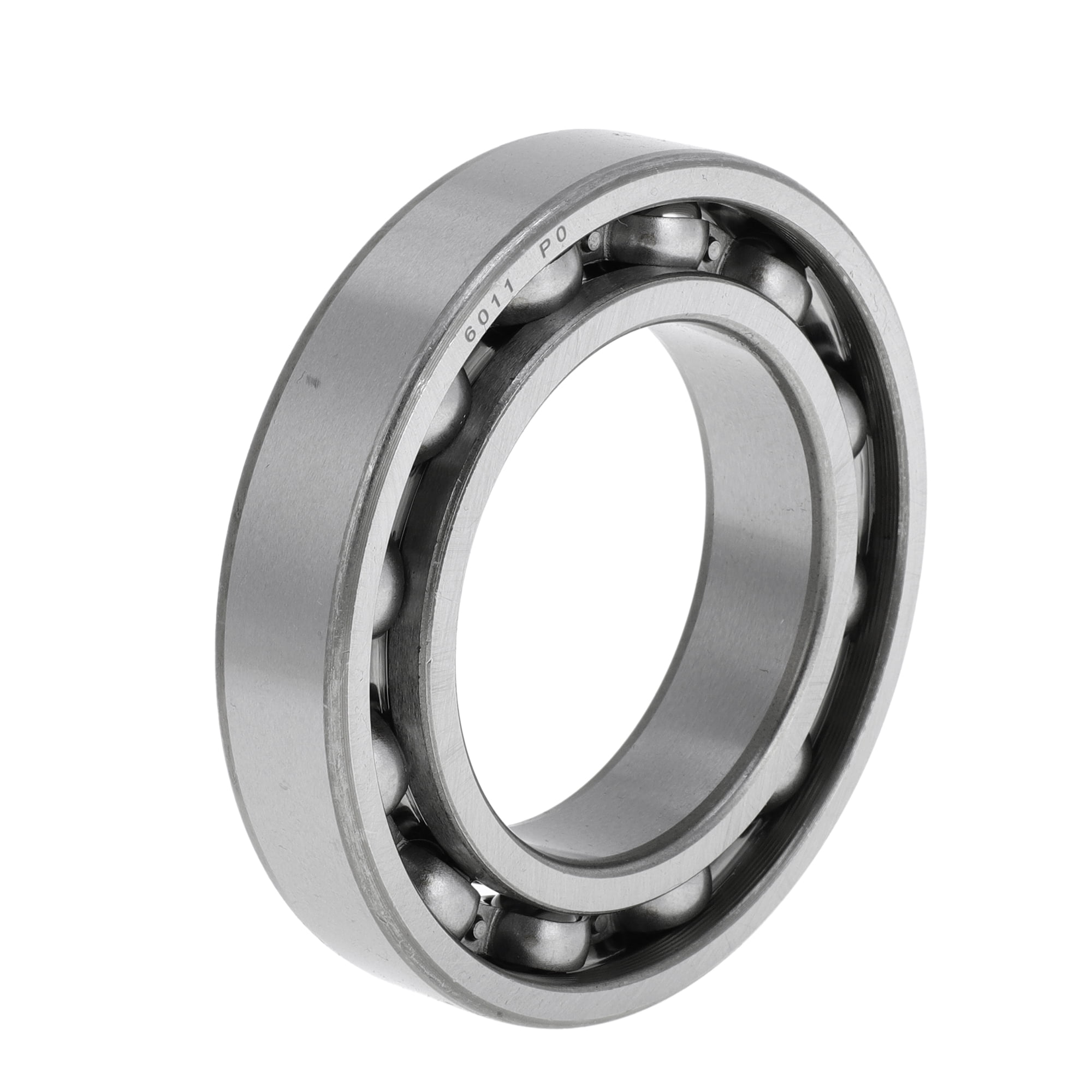 Unique Bargains 6011 Deep Groove Ball Bearings P0 55x90x18mm Lubricated Bearings Open Type Silver Tone Scooter Skateboard Wheel