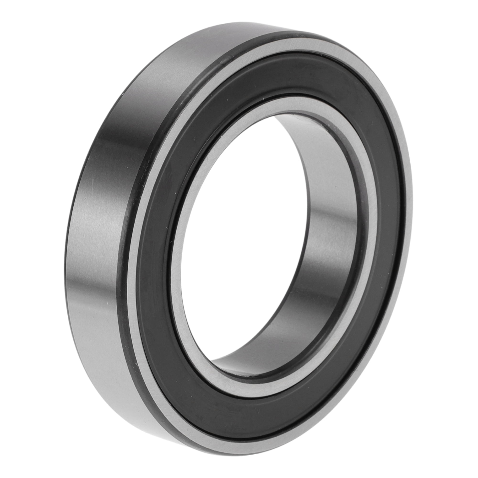 Unique Bargains 6011VV Deep Groove Ball Bearings 55x90x18mm P4 Double Rubber Seal Lubricated Bearings 1 Pcs Car Silver Tone,Black