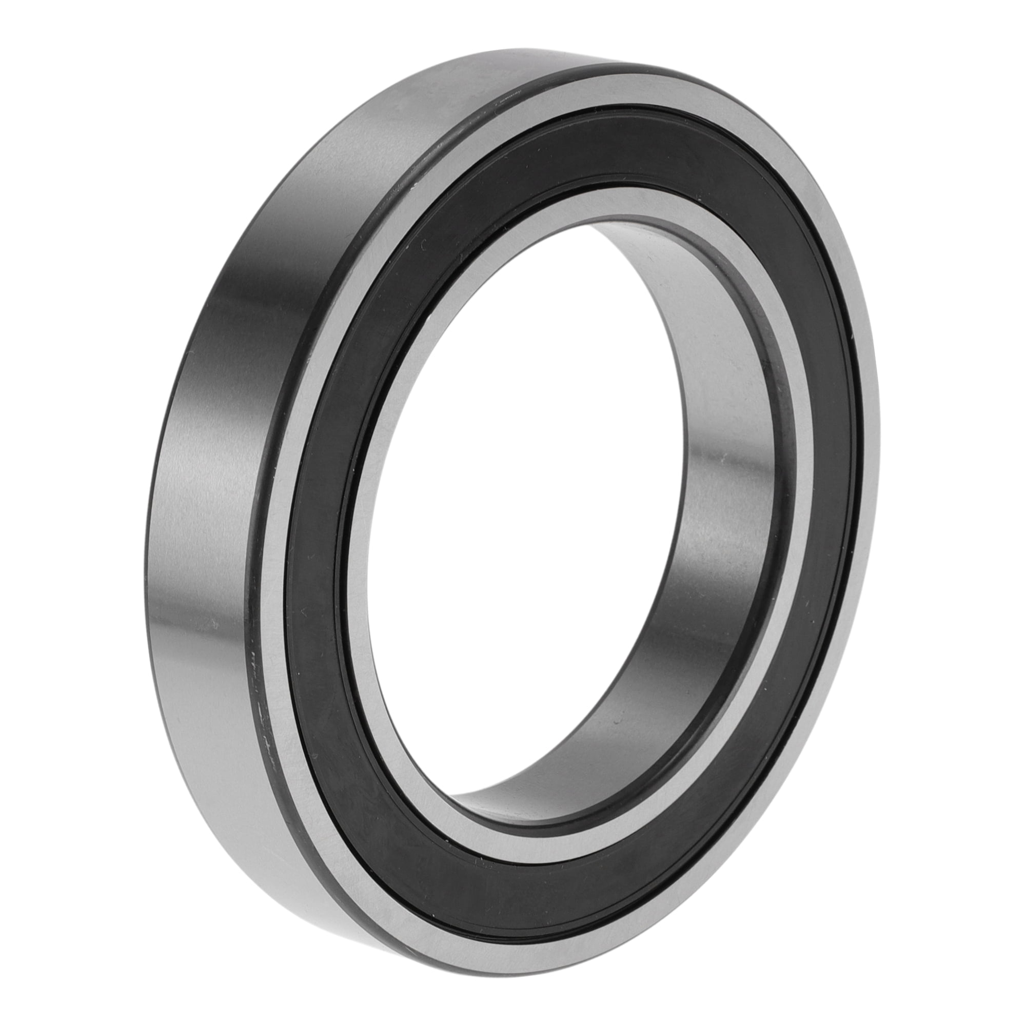 Unique Bargains 6015VV Deep Groove Ball Bearings 75x115x20mm P4 Double Rubber Seal Lubricated Bearings 1 Pcs Car Silver Tone,Black