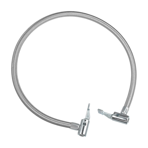 Unique Bargains 60cm Car Tire Inflator Extension Hose with Undeflatable Chuck Lock Air Pump Tire Valve Connection Pipe