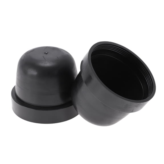 Unique Bargains 60mm Car Headlight Dust Cover Round Hat Shape Rubber Housing Dust Seal Cap 2 Pcs