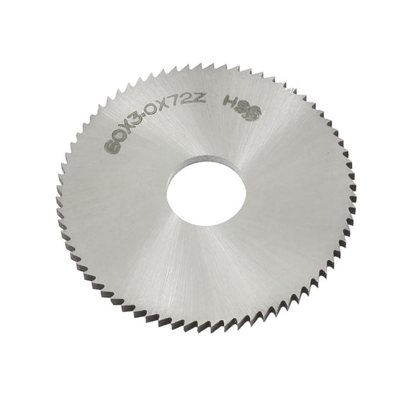 Unique Bargains 60mm x 3mm x 16mm 72T HSS Steel Round Slitting Saw Cutter