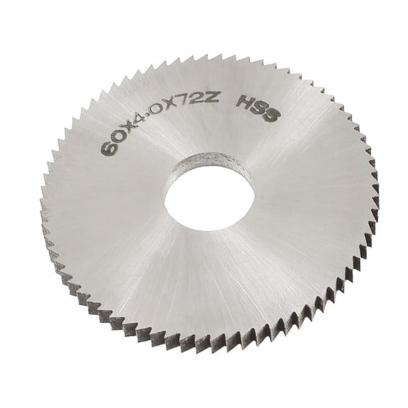 Unique Bargains 60mm x 4mm x 16mm 72T HSS Steel Round Slitting Saw Cutter