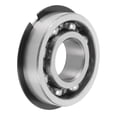 thumbnail image 1 of Unique Bargains 62/22NR Deep Groove Ball Bearings 22x50x14mm P5 Open Type Lubricated Bearings 1 Pc Car Scooter Skateboard Wheel Universal Silver Tone, 1 of 6