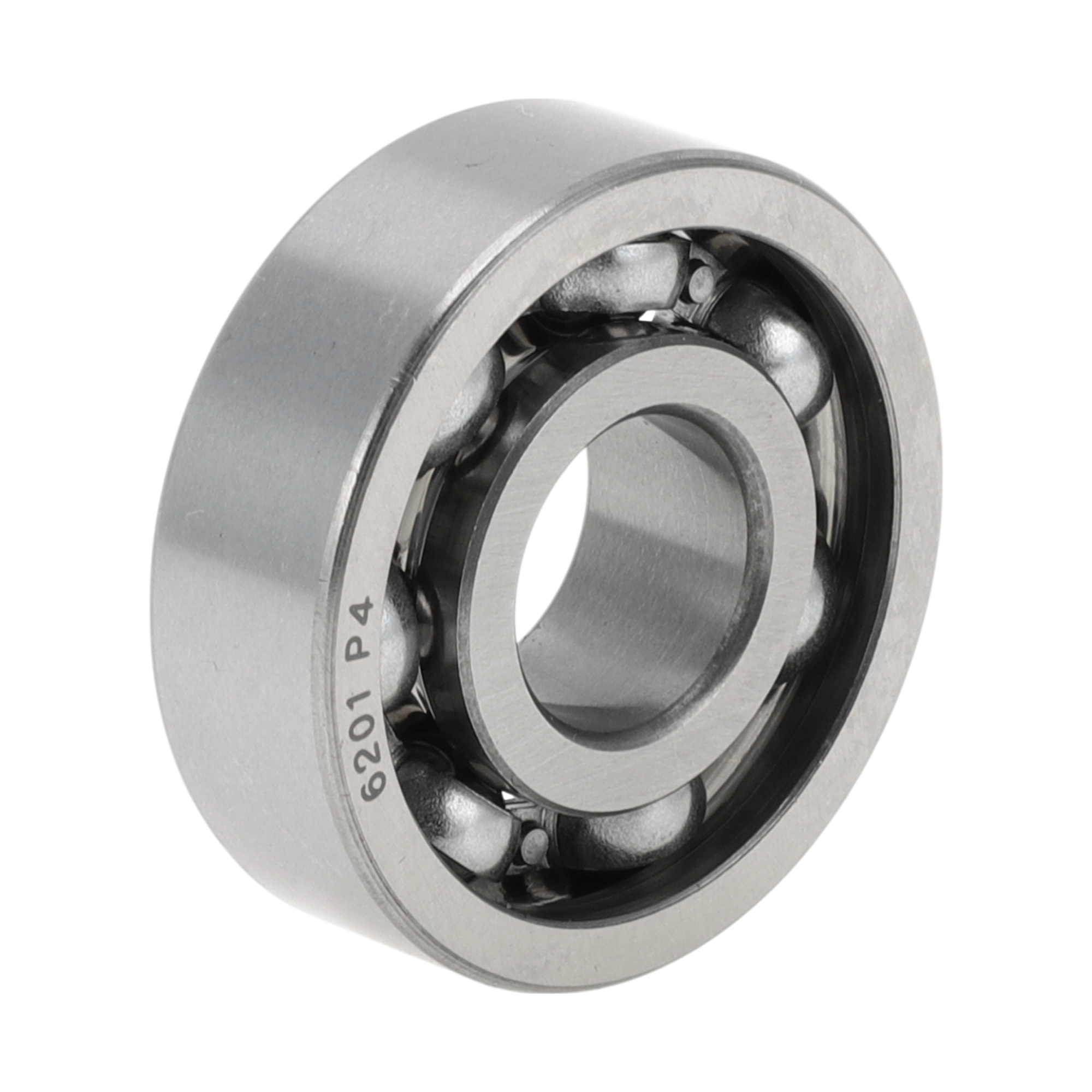Unique Bargains 6201 Deep Groove Ball Bearings P4 12x32x10mm Car Lubricated Bearings Silver Tone Open Type