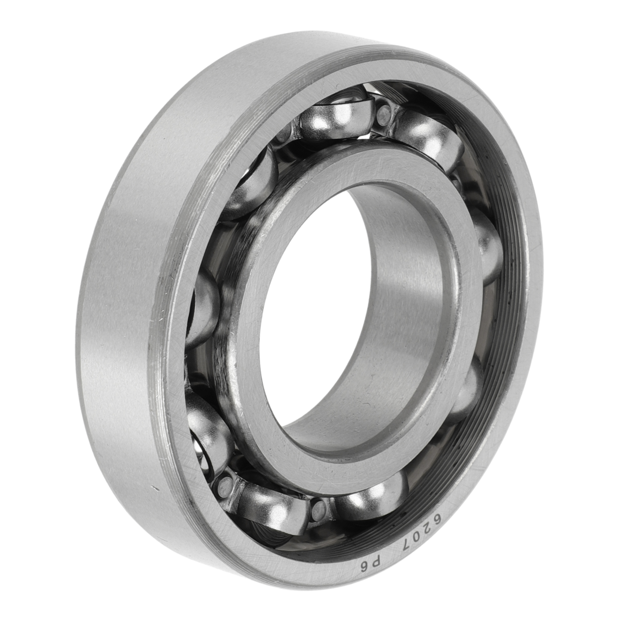 Unique Bargains 6207 Deep Groove Ball Bearings P6 35x72x17mm Lubricated Bearings Open Type Silver Tone Scooter Skateboard Wheel