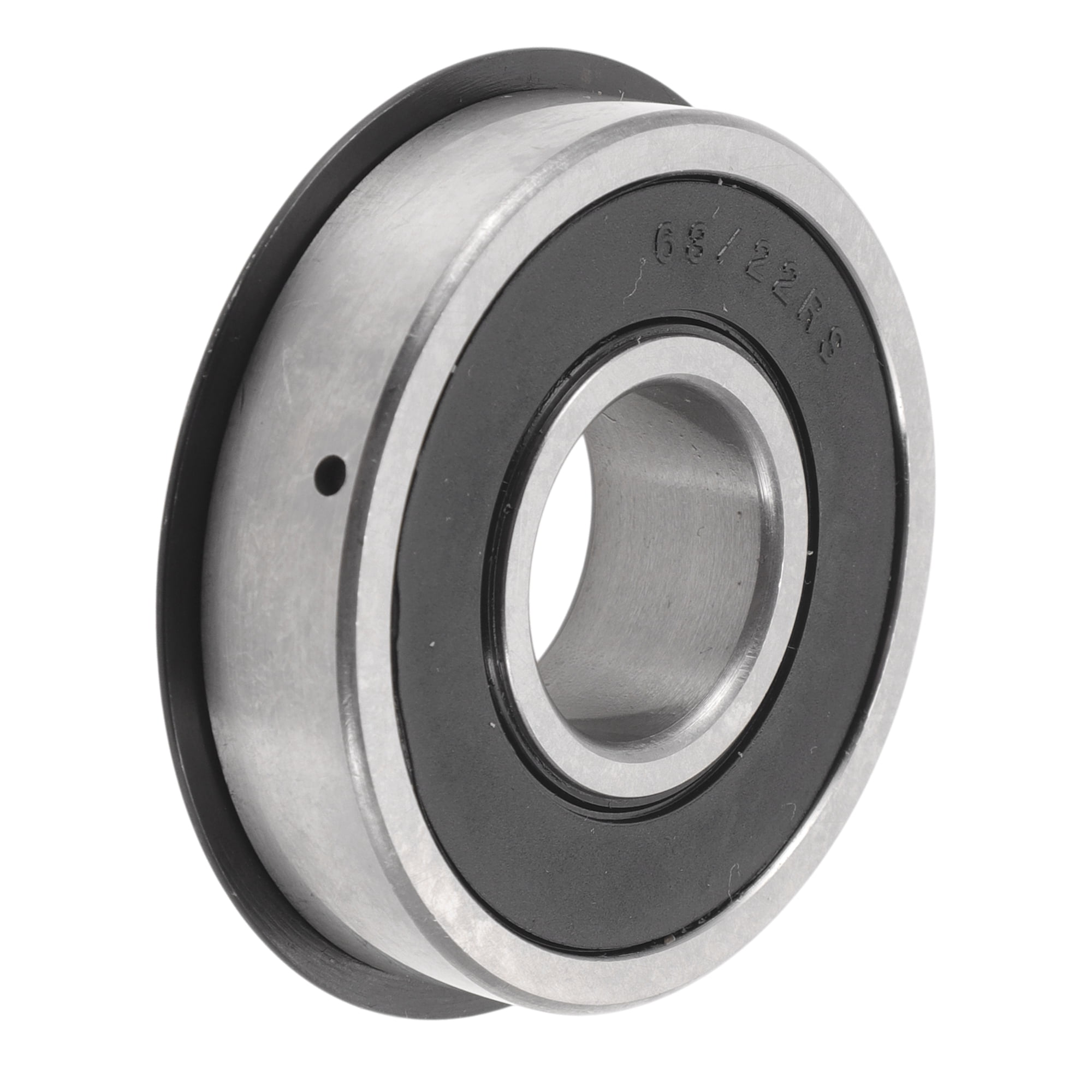 Unique Bargains 63/22NR2RS Deep Groove Ball Bearings 22x56x16mm P0 Double Rubber Seal Lubricated Bearings 1Pc Car Scooter Skateboard Wheel Universal Silver Tone Black