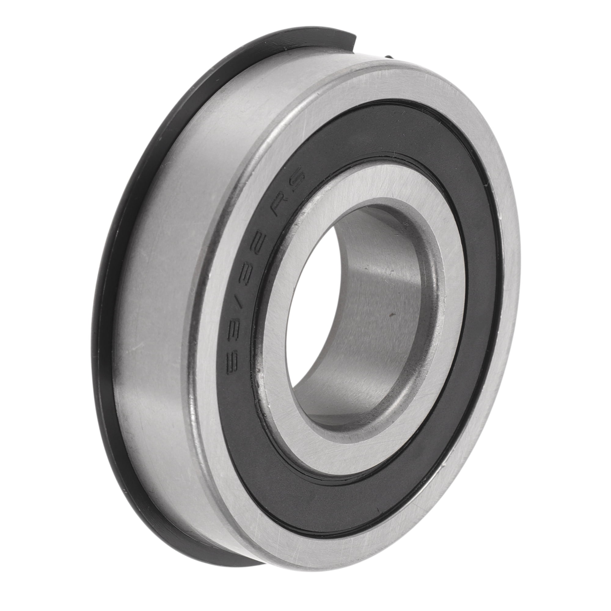 Unique Bargains 63/32NR2RS Deep Groove Ball Bearings 32x75x20mm P0 Double Rubber Seal Lubricated Bearings 1Pc Car Scooter Skateboard Wheel Universal Silver Tone Black