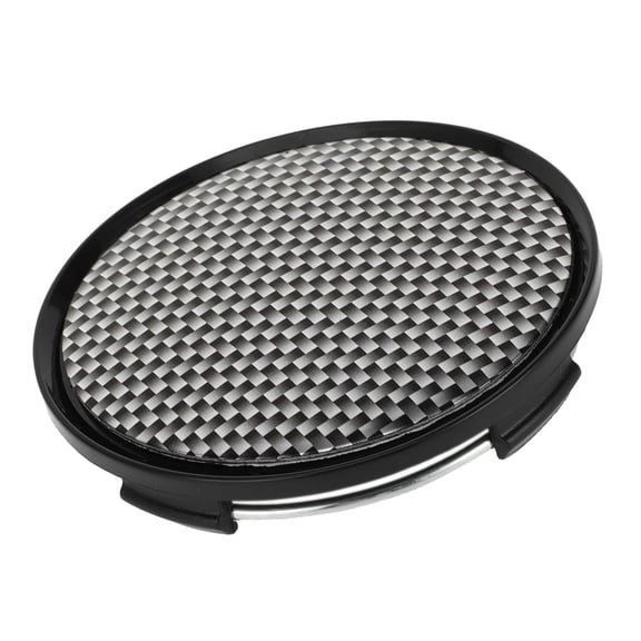 Unique Bargains 63 mm 2.48" Carbon Fiber Pattern Black Wheel Hub Center Caps Wheel Hub Caps Covers Protectors