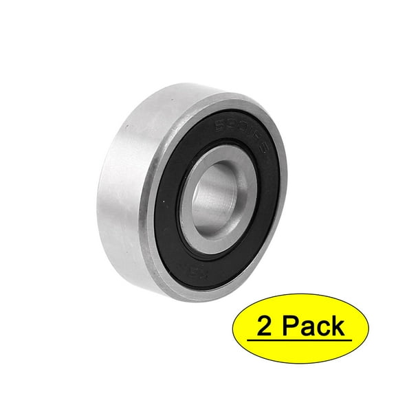 Unique Bargains 6301RS 12mm Inner Dia 37mm OD Shielded Ball Bearing for Electric Motor 2Pcs