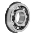 thumbnail image 1 of Unique Bargains 6305NR Deep Groove Ball Bearings 25x62x17mm P4 Open Type Lubricated Bearings 1 Pc Car Scooter Skateboard Wheel Universal Silver Tone, 1 of 6
