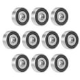 thumbnail image 1 of Unique Bargains 638-2RS Ball Bearing 8x28x9mm Double Sealed Chrome Steel Bearings for Motor Industrial equipment 10-Pack, 1 of 4