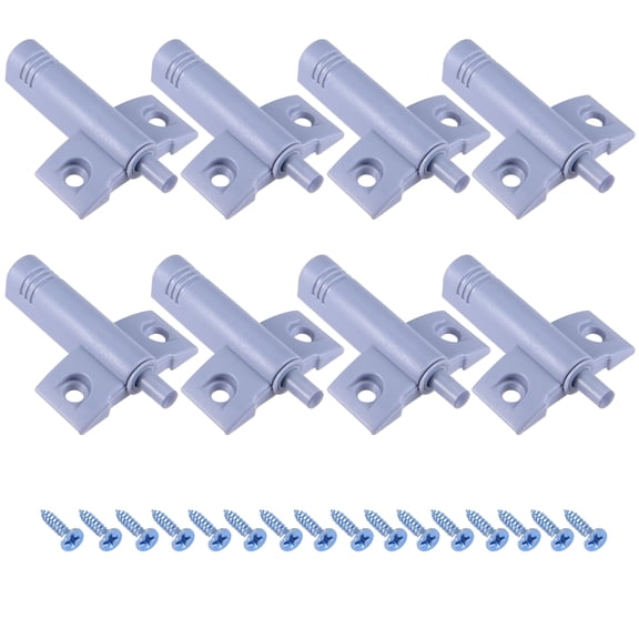 Unique Bargains 64mm Length ABS Plastic Door Furniture Soft Closer Damper Buffer Gray 8Pcs