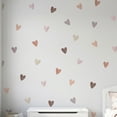 thumbnail image 1 of Unique Bargains 64pcs Heart Shape Wall Stickers Dotted Hearts 11.8" x 8.9", 1 of 8