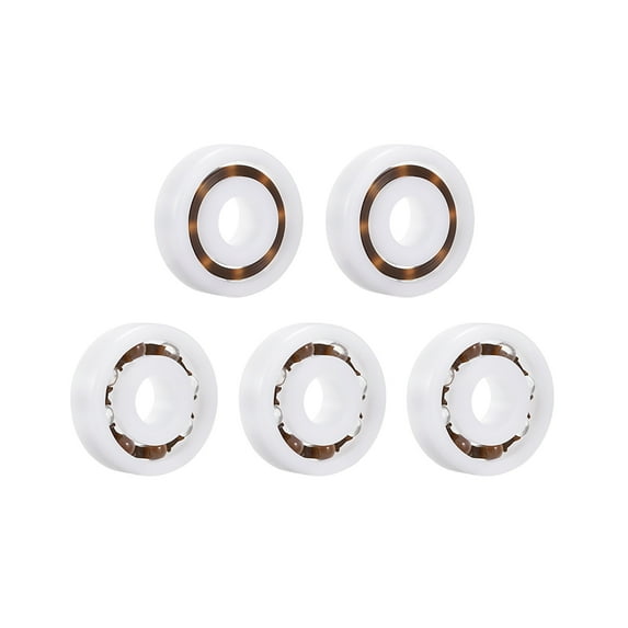 Unique Bargains 685 Plastic Bearings 5x11x4mm Glass Ball Nylon Cage 5 pcs Model 6200