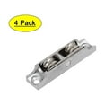 thumbnail image 1 of Unique Bargains 68mmx15mmx15mm Zinc Alloy Double Roller Sliding Sash Window Pulley Wheel 4pcs, 1 of 5