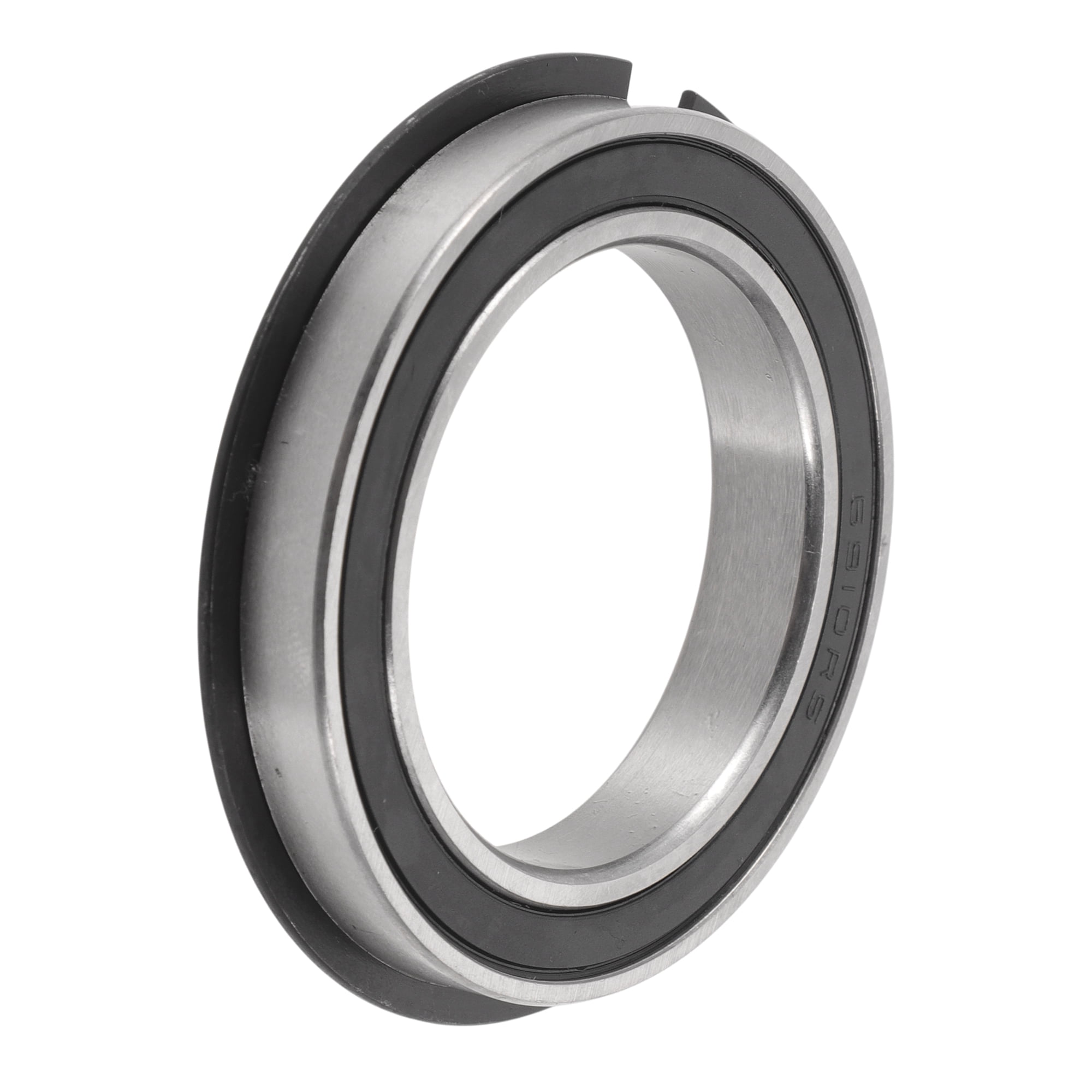 Unique Bargains 6910NR2RS Deep Groove Ball Bearings 50x72x12mm P0 Double Rubber Seal Lubricated Bearings 1 Pc Car Scooter Skateboard Wheel Universal Silver Tone Black