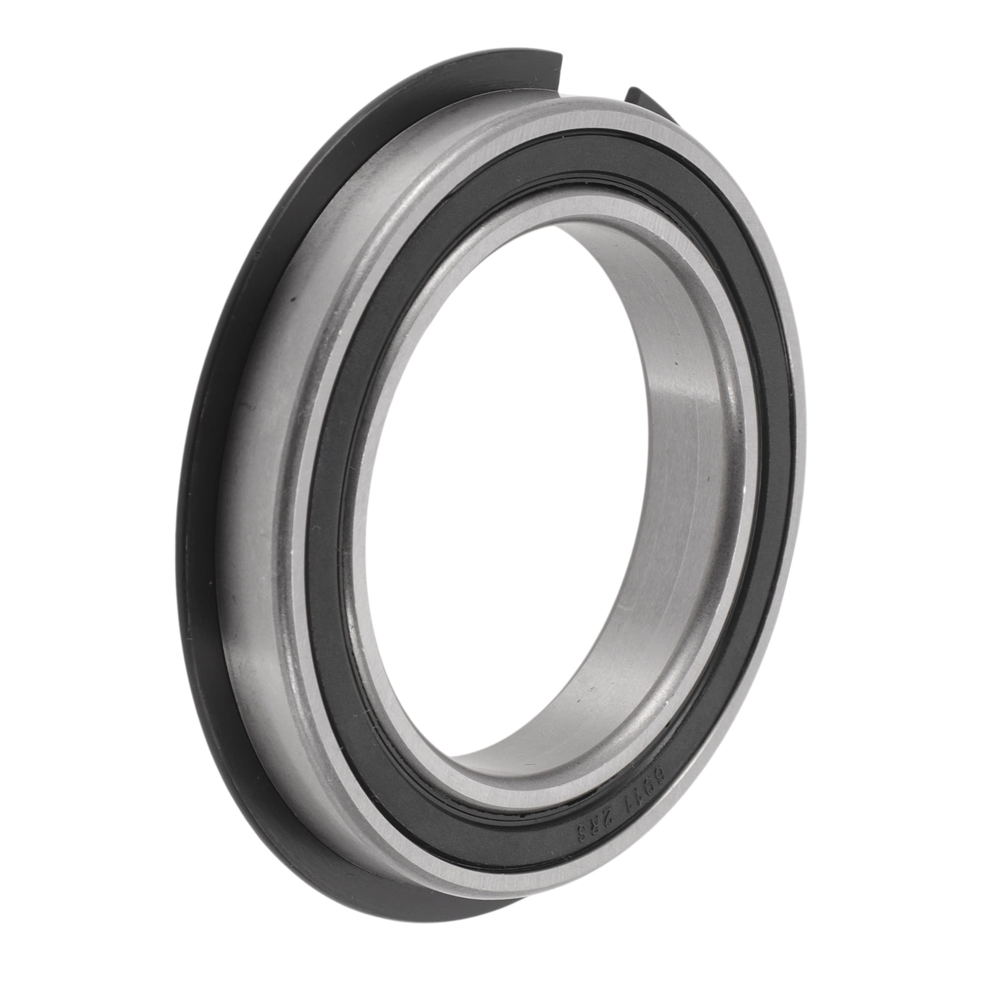 Unique Bargains 6911NR2RS Deep Groove Ball Bearings 55x80x13mm P0 Double Rubber Seal Lubricated Bearings 1 Pc Car Scooter Skateboard Wheel Universal Silver Tone Black