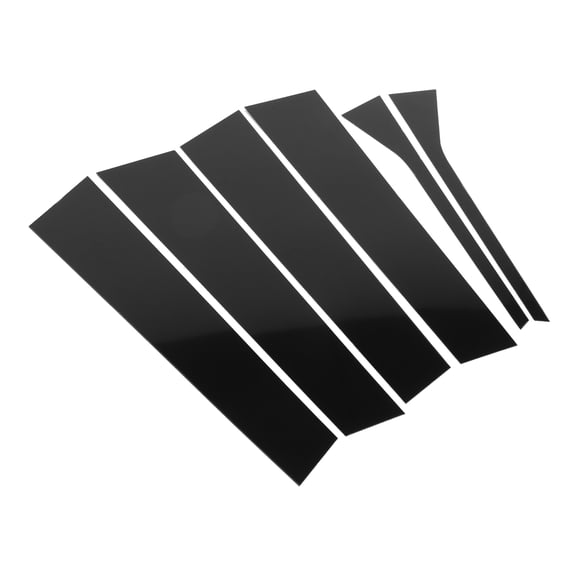 Unique Bargains 6Pcs Black Windshield B Pillar Trim Exterior Garnish Front Rear Left Right for Volkswagen Jetta 06-10